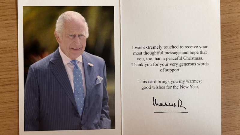 Cartes de vœux à l’intention du Roi Charles en 6F
